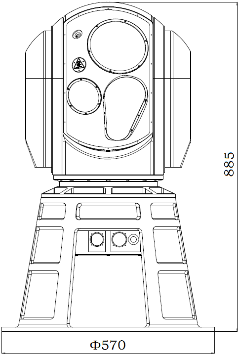 EOD JH602-300/75 다 감지기 전기 광학 지도자